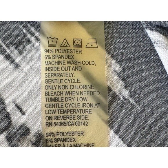 Allison Daley Knit Top Blouse Animal Print Sz Small Petite 3/4 Sleeves Stretch - Picture 6 of 6